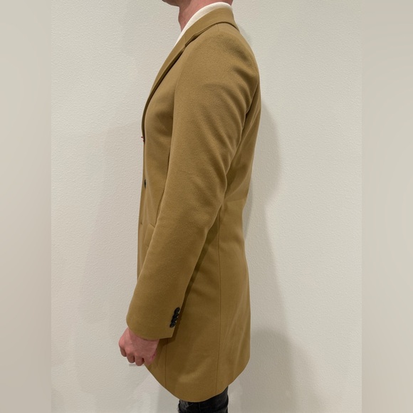 HUGO RED LABEL/HUGO BOSS FASHIONS MIGOR CAMEL WO/CASH TOPCOAT Retail $595.0 - Picture 2 of 4